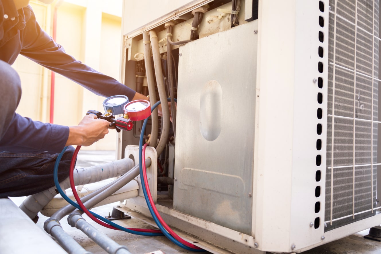 HVAC Professional at work